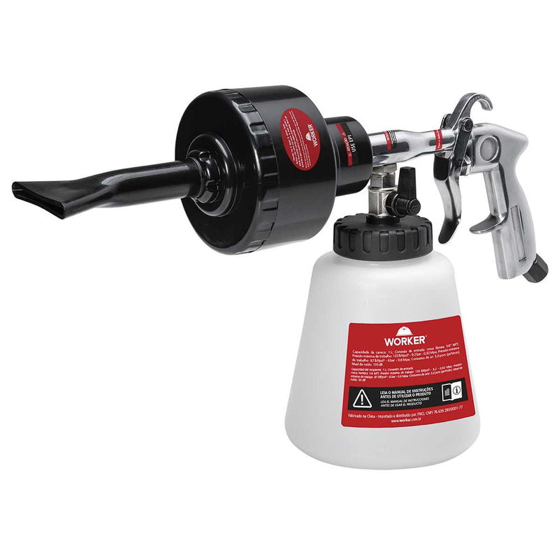 Pistola De Ar Jato Espuma 1l 1/4"Npt Worker