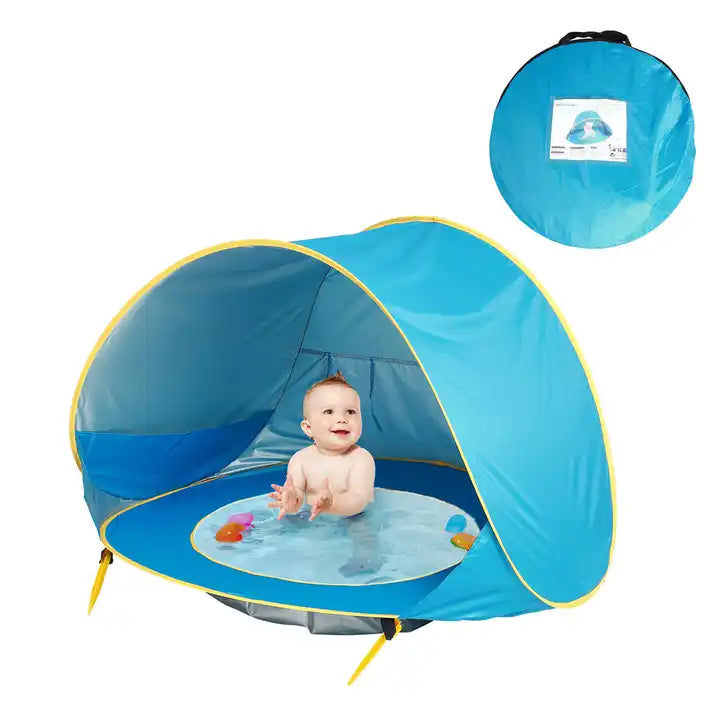 Tenda com Piscina Infantil de Praia Protect Baby  - Proteção UV