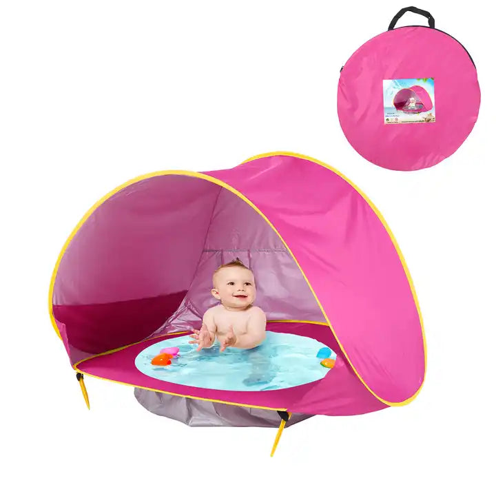 Tenda com Piscina Infantil de Praia Protect Baby  - Proteção UV