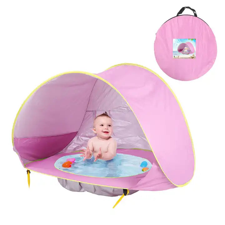 Tenda com Piscina Infantil de Praia Protect Baby  - Proteção UV