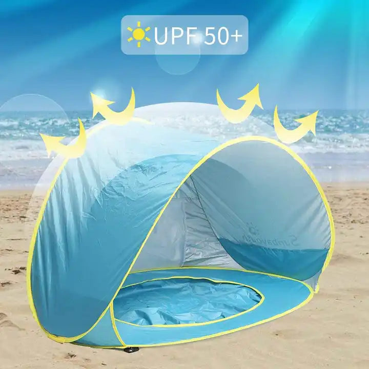 Tenda com Piscina Infantil de Praia Protect Baby  - Proteção UV