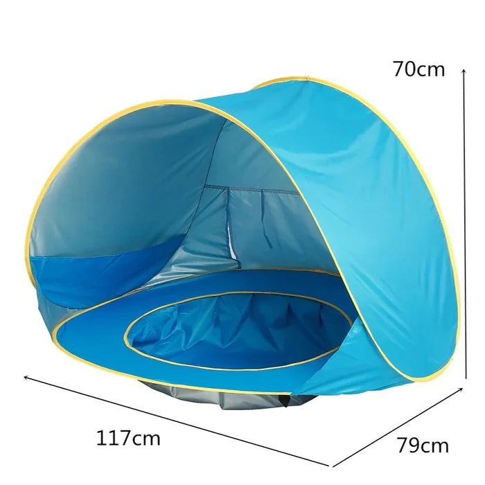 Tenda com Piscina Infantil de Praia Protect Baby  - Proteção UV