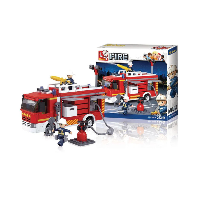 Blocos Caminhão de Bombeiro com Hidrante 343 PCS - BR1199 - Multikids