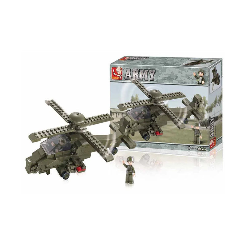 Blocos de Montar Multikids PLand Force Helicóptero  BR906 - 199 Peças