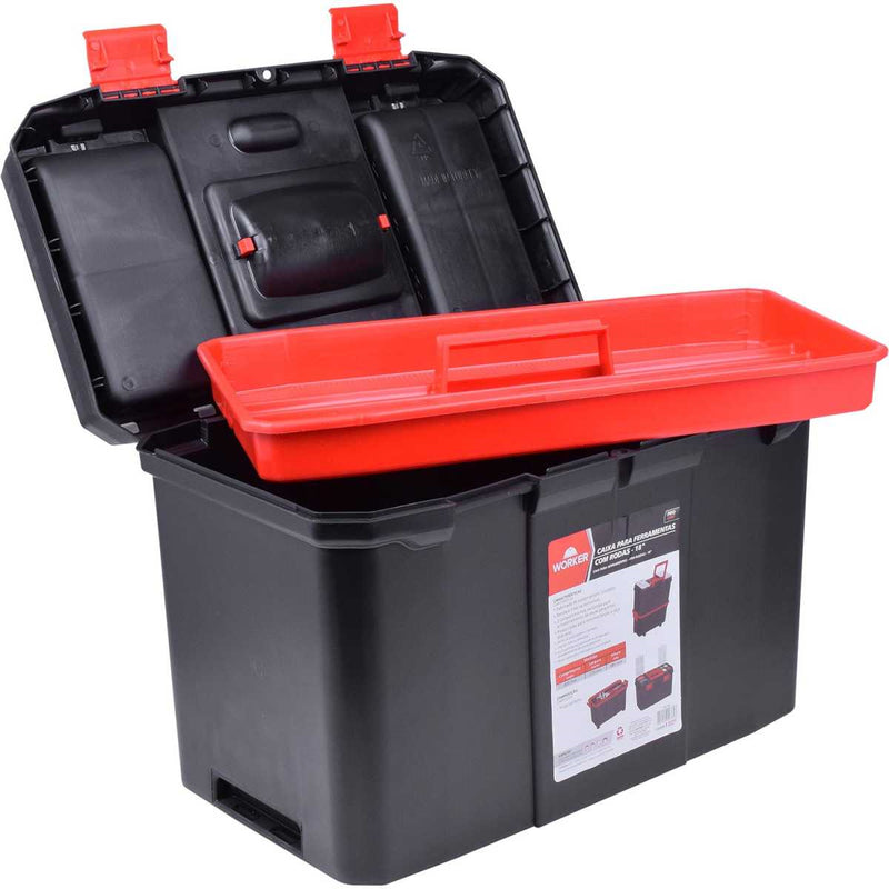 Caixa para Ferramentas 18" Com Rodas - Worker