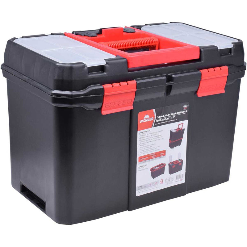 Caixa para Ferramentas 18" Com Rodas - Worker