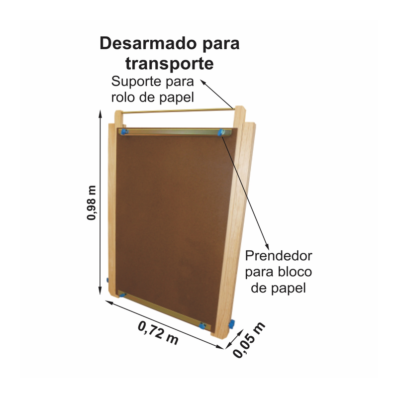 Cavalete Linha Economica Flip Chart