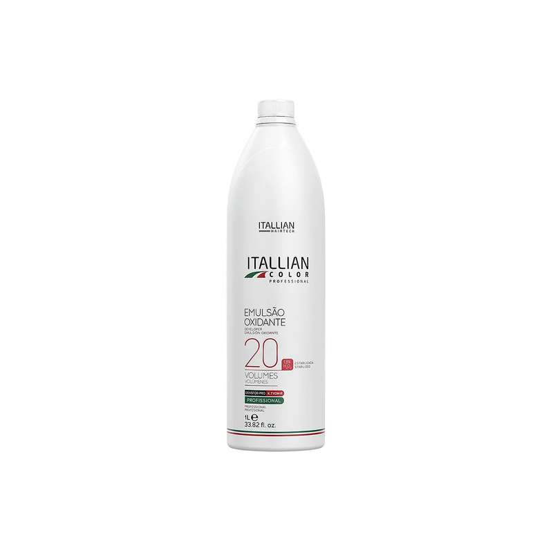 Emulsão Oxidante Estabilizada Itallian Oxi 20 Volumes 1l