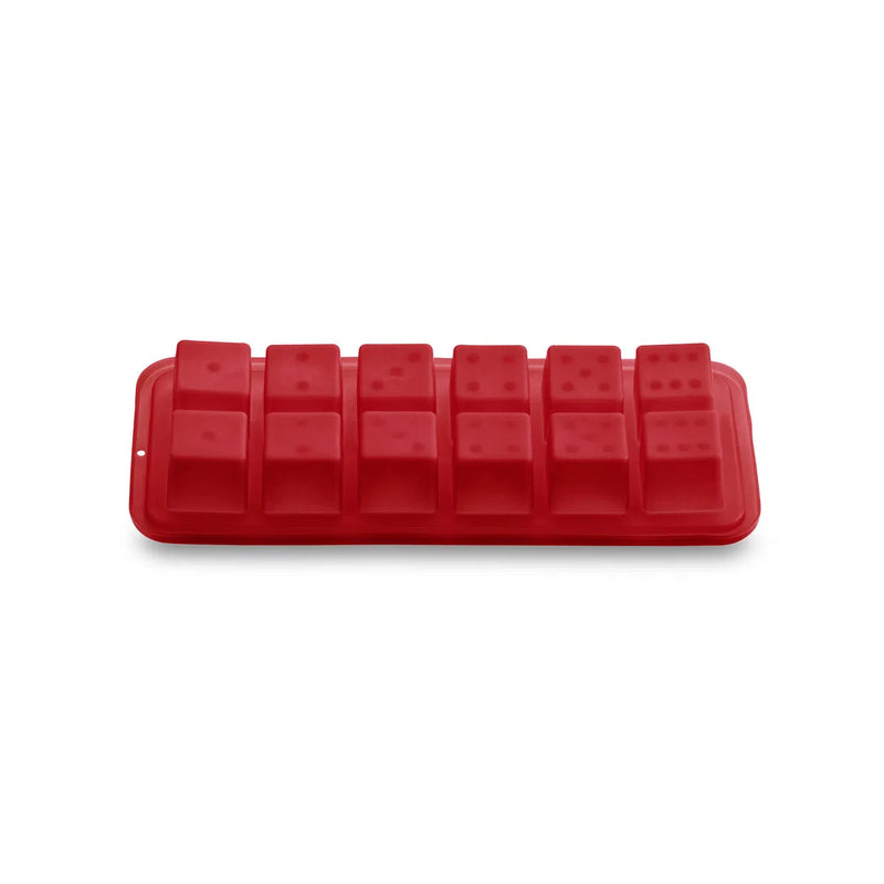 Forma De Gelo De Silicone 12 Cubos Vermelha - UD146