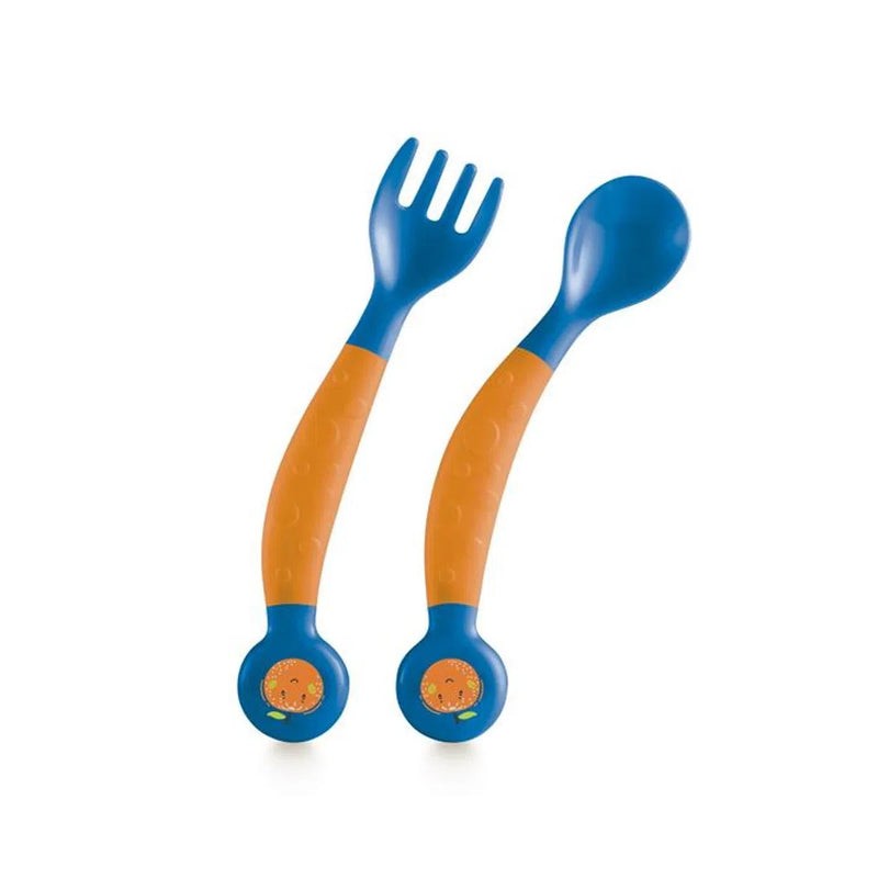 Garfo e Colher Flexíveis Funny Meal Bb1140 - Multikidsbaby