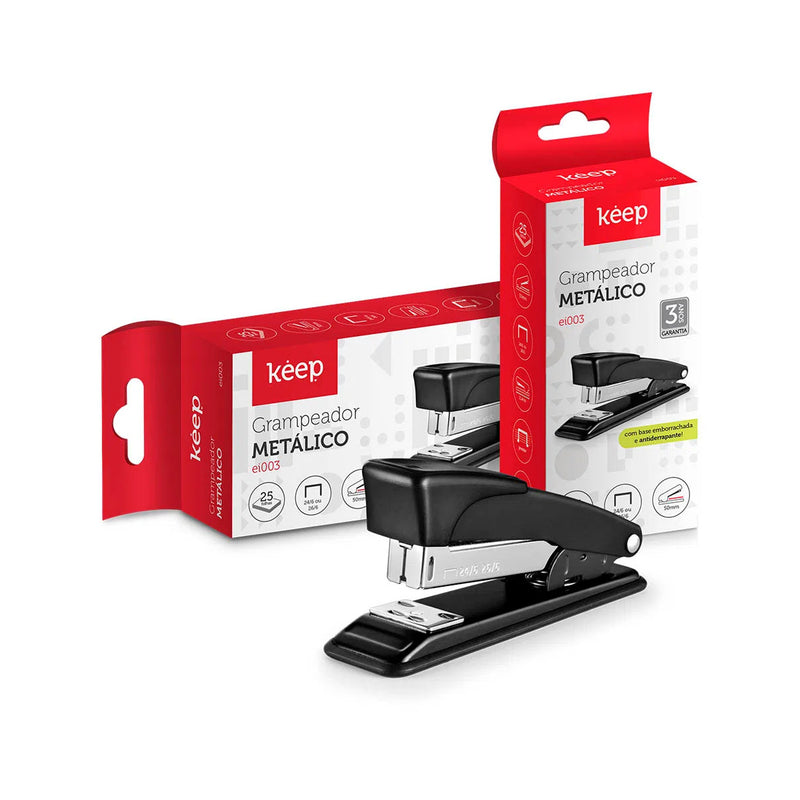 Grampeador 25FL 11cm 26/6 24/6 Keep - EI003