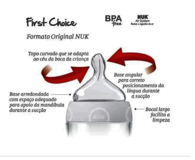 Kit 3 Mamadeira Nuk Controle de Temperatura 0 a +6M Flamingo Rosa