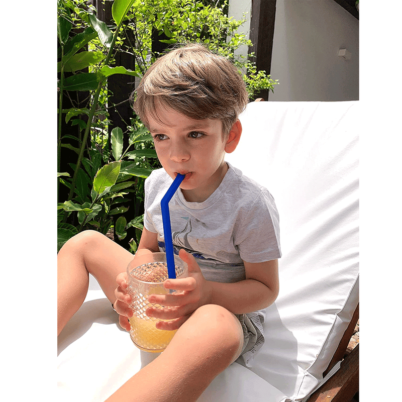 Kit 2 Canudos De Silicone Com Limpador KaBaby