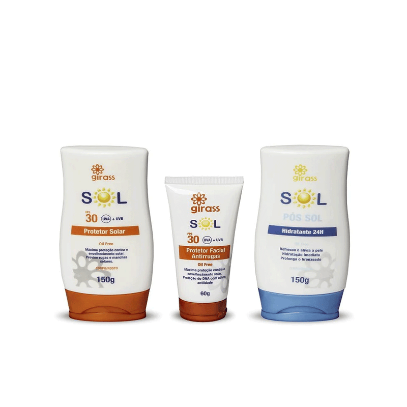 Kit Protecao Solar e Hidratacao Girass
