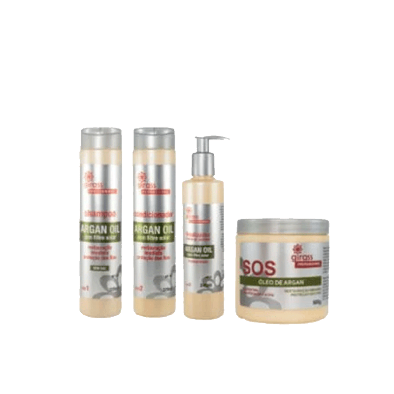Kit SOS  Restauracao Argan Girass - 4 passos