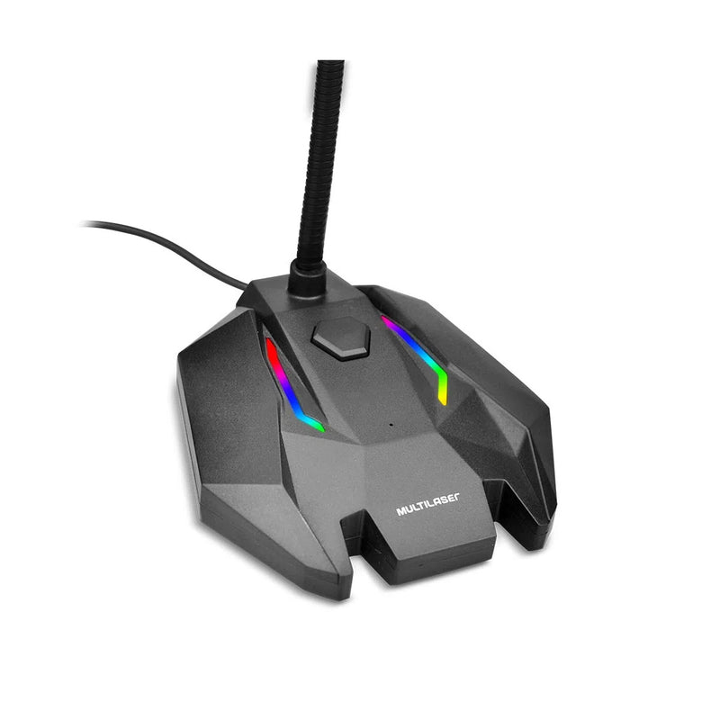 Microfone Gamer USB Com LED Multilaser - PH363