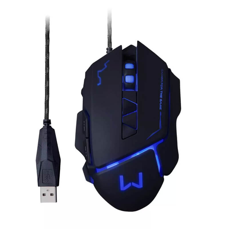 Mouse Gamer Mouse 3200 Dpi Preto Usb Warrior - MO261