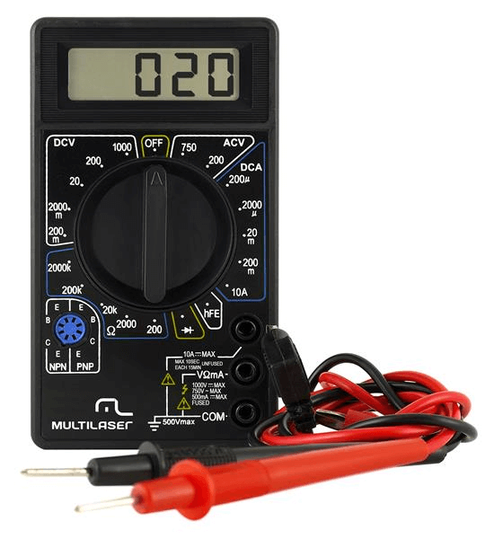 Multimetro Digital Multiuso para Medições Elétricas Multilaser - AU325