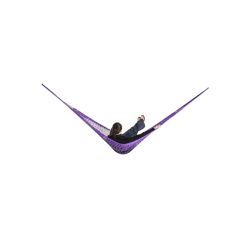 Rede De Descanso No Estilo Camping de Nylon Na Cor Lilas
