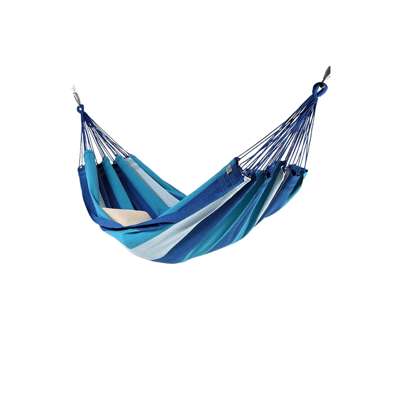Rede De Descanso Individual No Estilo Imbuia Na Cor Tons de Azul