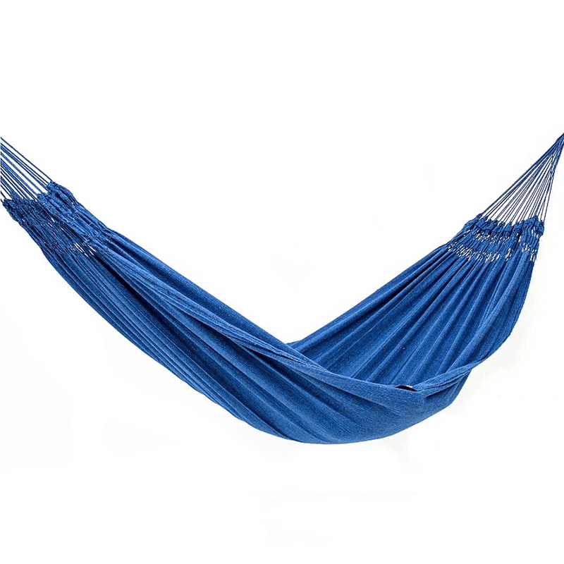 Rede de Descanso No Estilo Jeans Na Cor Azul com Preto