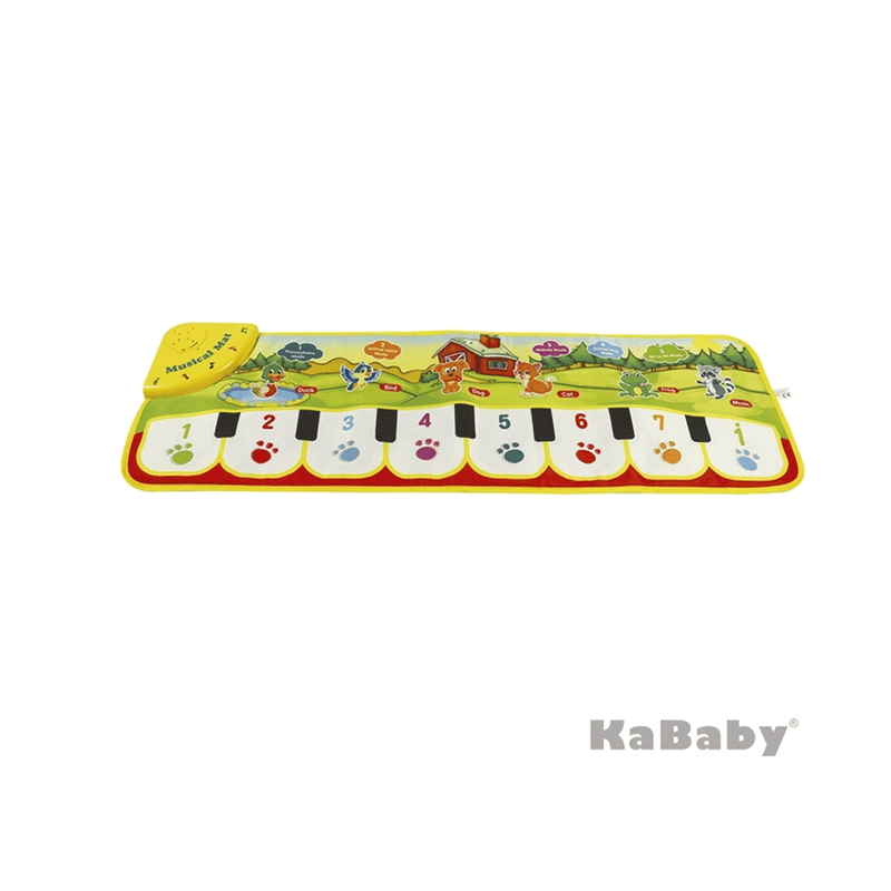 Tapete de Atividades Musical Fazendinha Azul KaBaby